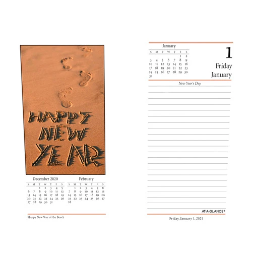 At-A-Glance Photographic Desk Calendar Refill (AAGE41750)