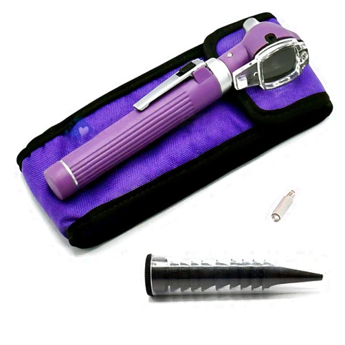 OdontoMed2011® MINI Otoscope Fiber Optic Examination + Free Bulb (Purple)