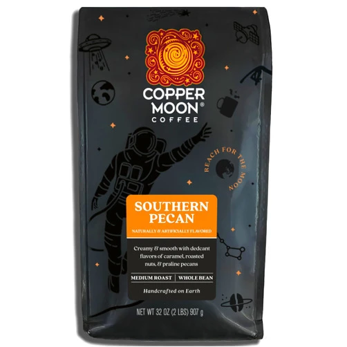 Copper Moon Medium Roast Whole Bean Coffee, Southern Pecan Blend, 2 Lb