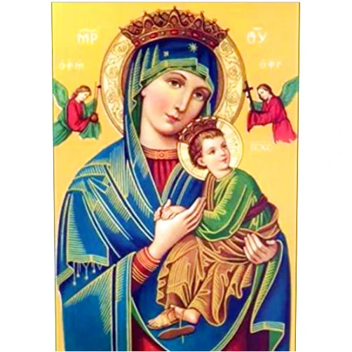 MaiYiYi Religion Diamond Painting by Numbers - MaiYiYi DIY 5D Diamond Painting Virgin Mary Art Dot Diamond Painting Diamond Painting Kits for Adults Diamond Painting for Kids Home Wall Art Decor (30X40 CM)
