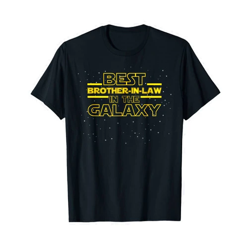 Family and Friend Gifts by MM Brother in Law Shirt Gift, Best Brother-in-Law in The Galaxy T-Shirt