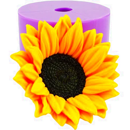 Elitmolds Sunflower 3D Silicone Molds - Candle Mold, 3D Soap Mould, Mold for Resin, Epoxy Casting Resin Mould for Crafts and Handmade Gifts