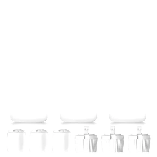 IMPRESA 3 Pack 16oz Plastic Bottle with 6 Caps in 2 Styles - BPA Free Latex-Free, Food-Grade, Great for Shampoo, Body Wash, Sauce and More