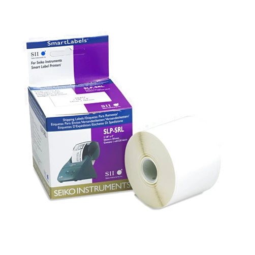 Seiko Bulk Self-Adhesive Wide Shipping Labels 2-1/8 x 4 White 220/Box SKPSLPSRL