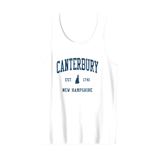 Jim Shorts - Canterbury New Hampshire Canterbury NH Vintage Athletic Sports JSN1 Tank Top