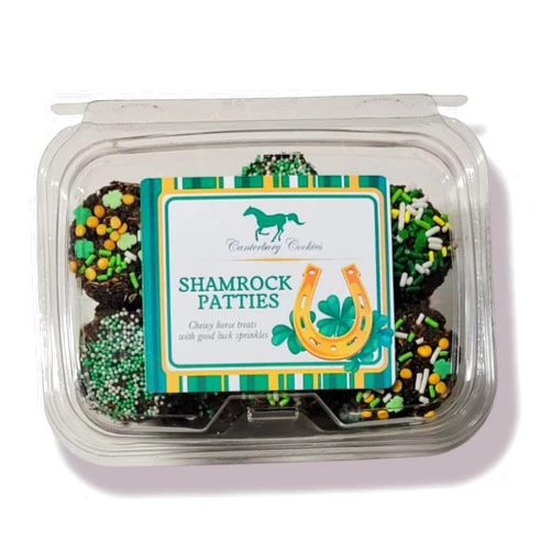CANTERBURY COOKIES Shamrock Patties, Horse Treats with Festive Sprinkles, 24 oz, Limited Edition St. Patrick's Day