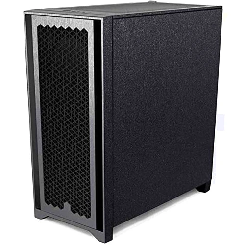 Skinit Decal Gaming Skin Compatible with Corsair 4000D Tempered Glass Mid-Tower ATX Case - Skinit Originally Designed Brushed Steel Texture Design