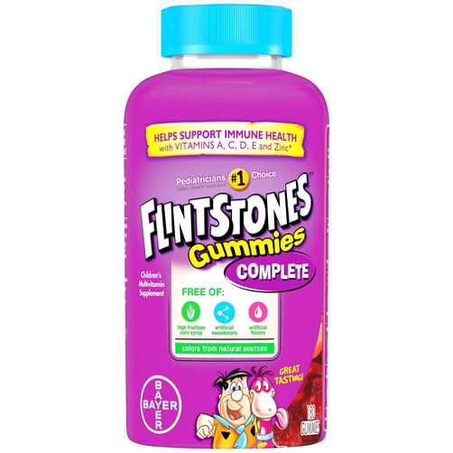 Flintstones Vitamins Complete Gummies, Kids Vitamins with Vitamin C for Toddlers and Children, Vitamins for Kids with Vitamin A, B6, B12, E & Zinc, 180 Count
