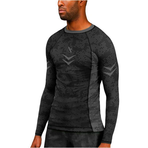 Hayabusa Ranked BJJ Rash Guard for Men Long Sleeve