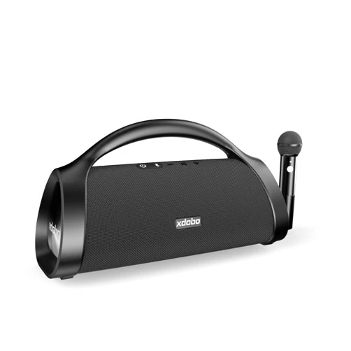 Xdobo 120W Portable Bluetooth Speaker, Boombox Wireless Speaker with Handle, Karaoke Machine with Microphone, IPX6 Waterproof, Deep Bass, 3 EQ Modes, Party Outdoor Speakers for Beach Camping Boating