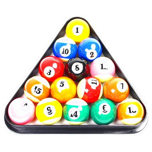 Twinsisi Plastic 8 Ball Pool Billiard Table Rack Triangle Rack Plastic Billiards Tripod Standard Size black