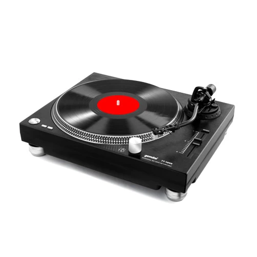 Gemini Sound 2 Speed Belt Drive Vinyl Record Player DJ Turn Table for Home Stereo with USB Interface and Audacity Software Included