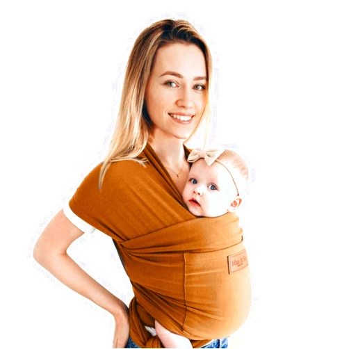 Max&So Baby Wrap Carrier - Premium Cotton Baby Carrier Wrap for Newborn to Toddler- Infant Carrier- Baby Holder One Size Fits All with Front Pocket by Max&so
