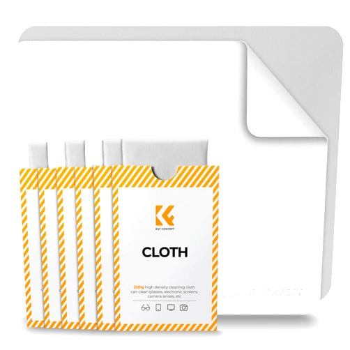 K&F CONCEPT 6 Pack Lens Cleaning Cloth | Microfiber Cleaning Cloth | Glasses Cleaning Cloths | Eyeglass Lens Cleaner | Eyeglasses, Camera Lens, VR/AR Headset, and Screen Cleaning | White & Grey