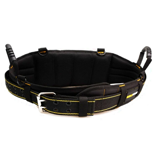 MELOTOUGH Padded Electrician Tool Belt Tradesman Pro Padded Tool Belt With Back Support Heavy Foam Padding Carrying Handle,4 Suspenders D ring hook One Size Visit the MELOTOUGH Store
