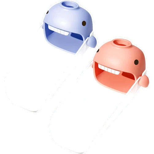 XPECIAL Faucet Extender for Toddlers and Kids, fits Sink spout tub for Kitchen and Bathroom. Promotes Hand Washing, Hygiene Awareness Independence. Cartoon Design w/Universal fits(Blue, Pink, 2PCS)