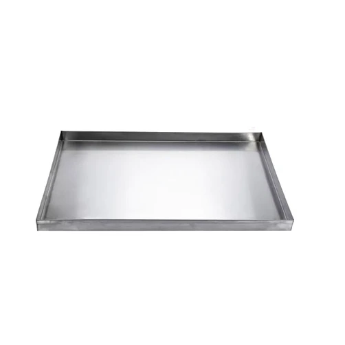 HEVIKE Stainless Steel Dog Crate Tray, Leakproof Chew Proof Liner Pan Metal Replacement Tray for Dog Crate Pet Kennel (35.4 x 21.9 inch)