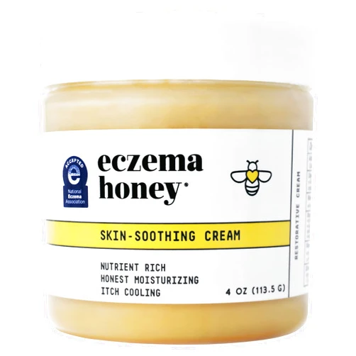 Eczema Honey Original Skin-Soothing Cream for Sensitive Skin- Relieves Dry, Itchy, Irritated Skin, Fast Absorbing with Colloidal Oatmeal and Restorative Oils Cruelty Free Eczema Relief (4oz)