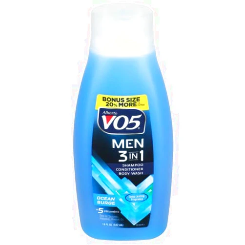 Alberto VO5 Men 3-in-1 Shampoo/Conditioner/Body Wash - Ocean Surge - 2 Pack