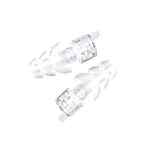 Etymotic ER20XS ETY Earplugs - Large Size, Clear - High-Fidelity Hearing Protection - Up to 20 dB Sound Reduction - Reusable - Includes Neck Cord & Carrying Case