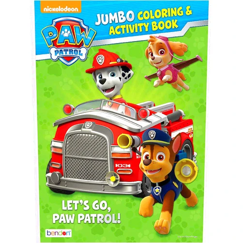 Bendon Publishing Paw Patrol Let's Go Jumbo Color and Activity Book - 64 Pages