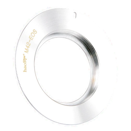 Haoge Manual Lens Mount Adapter for M42 42mm Screw Mount Lens to Canon EOS Rebel 80D 70D 60D 50D 550D 500D 5D 5DS 7D EF EFS Mount Camera