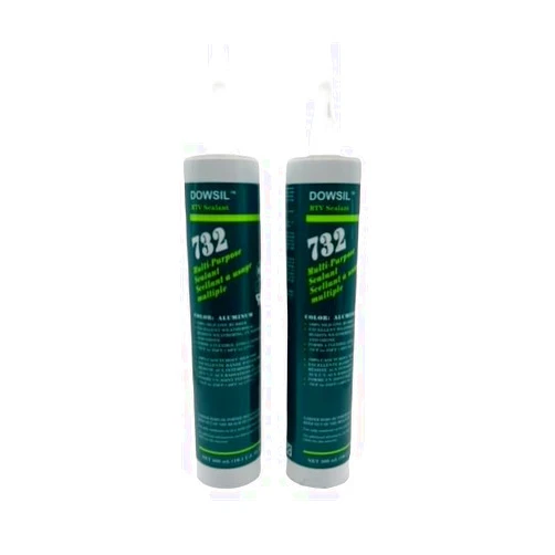 Falcon Advanced Products Dowsil 732 Multi-Purpose Sealant Silicone Aluminum 300 ML (2-Pack), RTV732A10