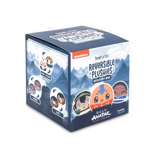 TeeTurtle Avatar The Last Airbender Series Reversible Plushie Mystery Box - 3-Inch Mini Two-Sided Blind Box Plush with Embroidered Details - Cute Collectible Surprise Toy for Kids, Teens, and Adults