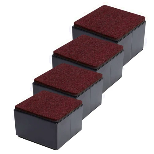 Ezprotekt 2 Inch Bed and Furniture Risers, Heavy Duty Square Sofa Table Couch Dresser Risers, Width 3.15