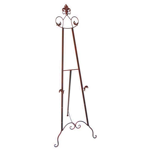 Designstyles Decorative Metal Easel Stand – Adjustable Floor Display for Art Pieces, Signs, Mirrors and Chalk/Dry Erase Boards - 59