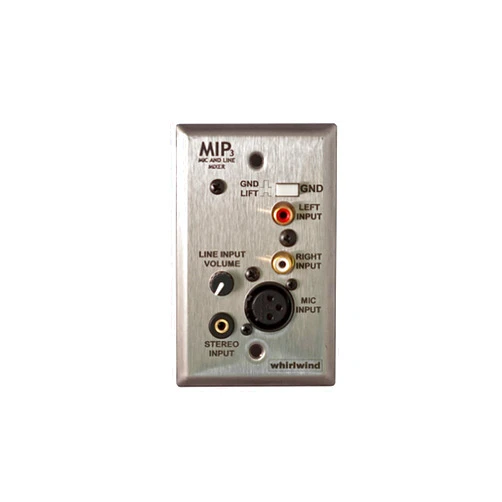 Whirlwind MIP3 Media Input Plate - Stainless