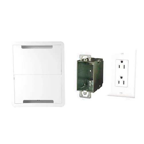 On-Q Legrand 17 Inch Media Enclosure and Duplex Power Kit