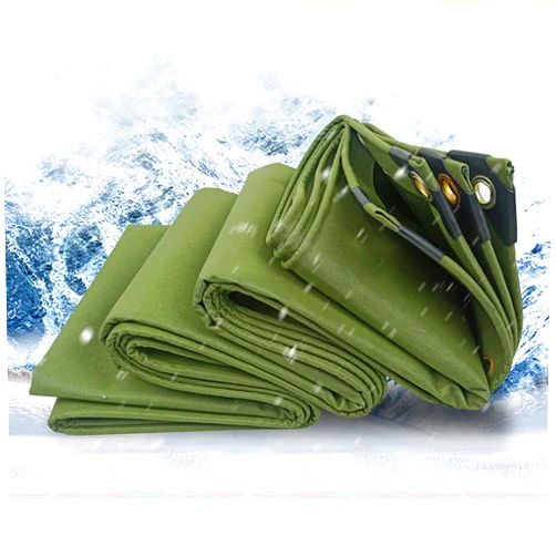 WXZX Outdoors Canvas Tarps,tarps Heavy Duty Waterproof,Truck Tarp,Green Resistant Tarpaulin Cover,with Rot/Tear Proof,Billboard Tarp Warehouse,for Car Boat Camping Firewood Woodpile Camping & Pool