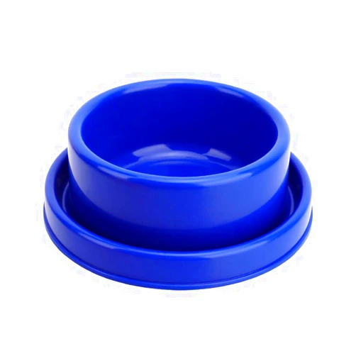 GRPET Ants Away Dog Bowl Cat Puppy Food Bowls Round No Spill Eating Feeder for Small Animals Blue S