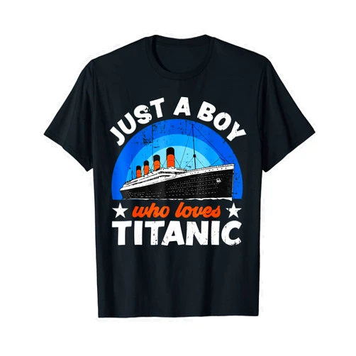 Slimmmeeeeyyyyygirl For Boys who just love the RMS Titanic T-Shirt