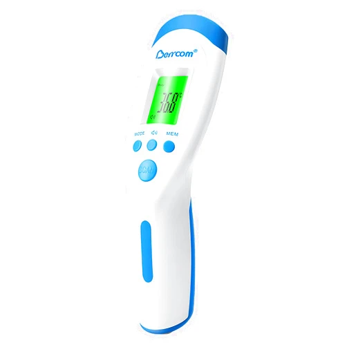 Berrcom Non Contact Infrared Thermometer Digital Forehead Thermometer with Fever Alert and LCD Display 3 in 1 Contactless Thermometer Ideal for Adults and Kids