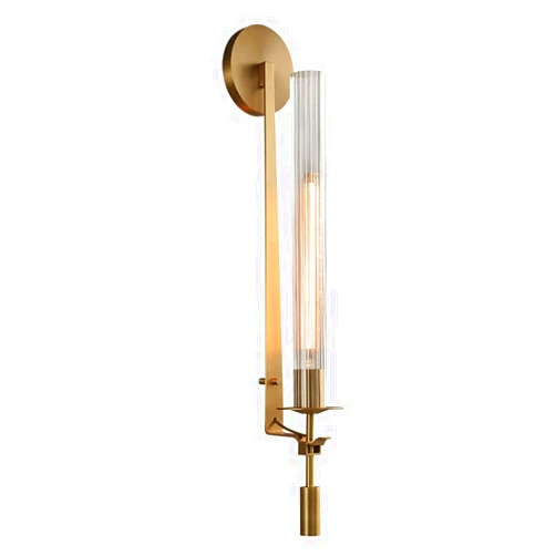 LIZVIZ Post-Modern Classical All-Copper Light Luxury Wall Lamp Designer Model Room Living Room Porch Background Wall Lamp Bedroom Bedside Lamp