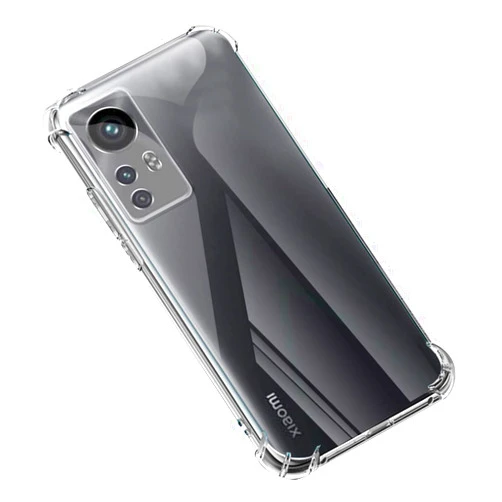 DNGN Clear Case for Xiaomi mi 12 /mi 12X, Slim Fit TPU Transparent Soft Mi12 Back Cover with 4 Corner Shockproof Airbag and Camera Protection