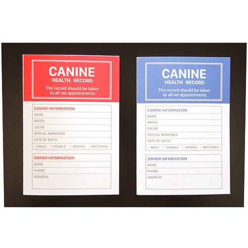 Generic Dog Vaccination Record – 30 Pack Dog Vaccines Record, Puppy Shot Record 4.9 x 3.4 Inches
