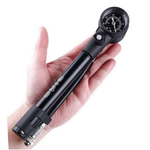 Kadacha 2 in 1 Bike Tire Pump & Shock Pump- Mini Hand Bike Pump Portable- 300PSI Bicycle Air Pump with Pressure Gauge- Presta and Schrader Valves Compatible