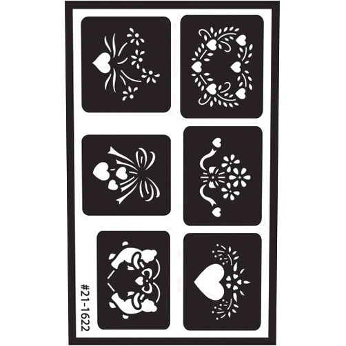 Armour Etch Over N Over Stencil, Assorted