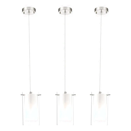 AKEZON Modern Glass Pendant Light 3 Pack