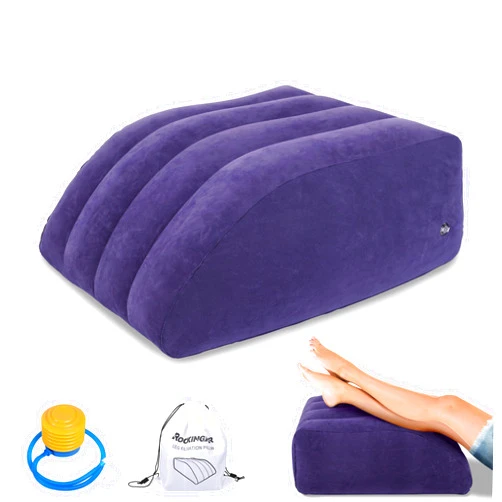 INFLATEFLY Leg Elevation Pillow, Inflatable Wedge Pillows for Sleeping, Knee Pillow for Legs Relax Muscles and Comfort Reduce Swelling,Injury,Recovery