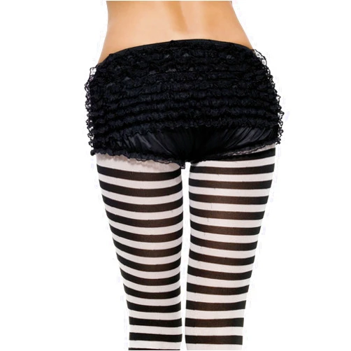 Leg Avenue Junior Ruffle Rhumba Boy Shorts O/S BLACK