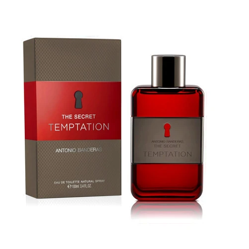 Banderas Antonio Banderas Perfumes - Secret temptation - Eau de toilette for Men - Long Lasting - Masculine, Elegant and Sexy Fragance - Aromatic, Woody and Vanilla Notes - Ideal for Day Wear - 3.4 Fl Oz