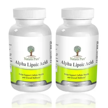 Simply Natures Pure Simply Nature's Pure Alpha Lipoic Acid 600mg 120 Veggie Capsules RLA R-LA R-Lipoic S-Lipoic, ALA, Thioctic Acid 4 Month Supply - Pack of 2 120 Count (Pack of 2)