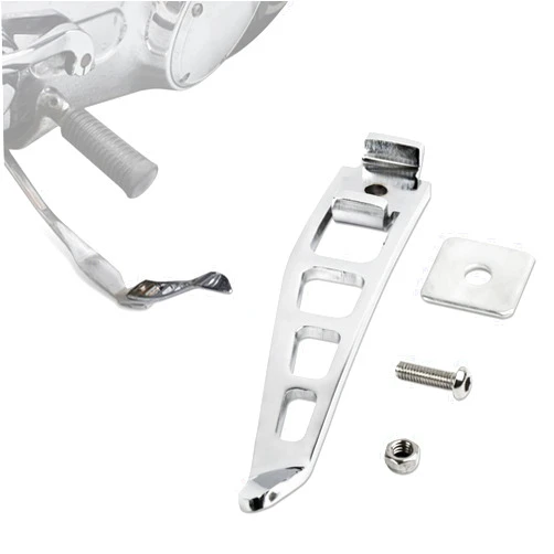 PSLER Kickstands Side Stand Assist Tool Accessories Motorcycle Jiffy Stand Extension Kit Foot Pedal Support for Dyna 1993-2017, Chrome