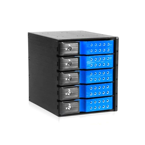 iStarUSA Group 3x5.25 to 5x3.5 Trayless (BPN-DE350SS-BLUE)