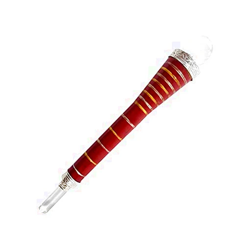 ARHAM CRYSTAL Wooden Metaphysical Healing Wand 6