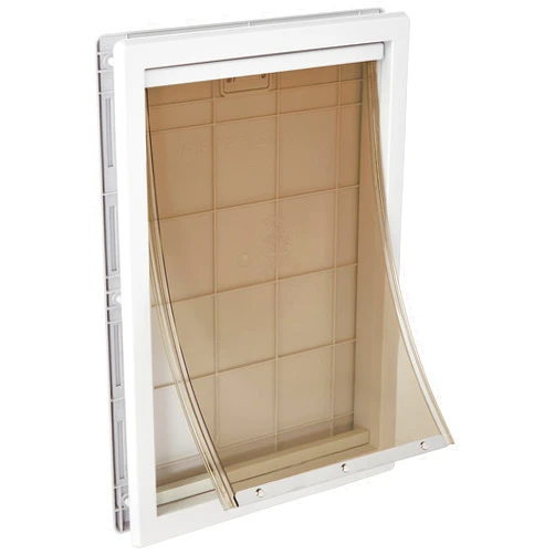Ideal Pet Products Designer Series Plastic Pet Door with Telescoping Frame, Extra Large, 10.5